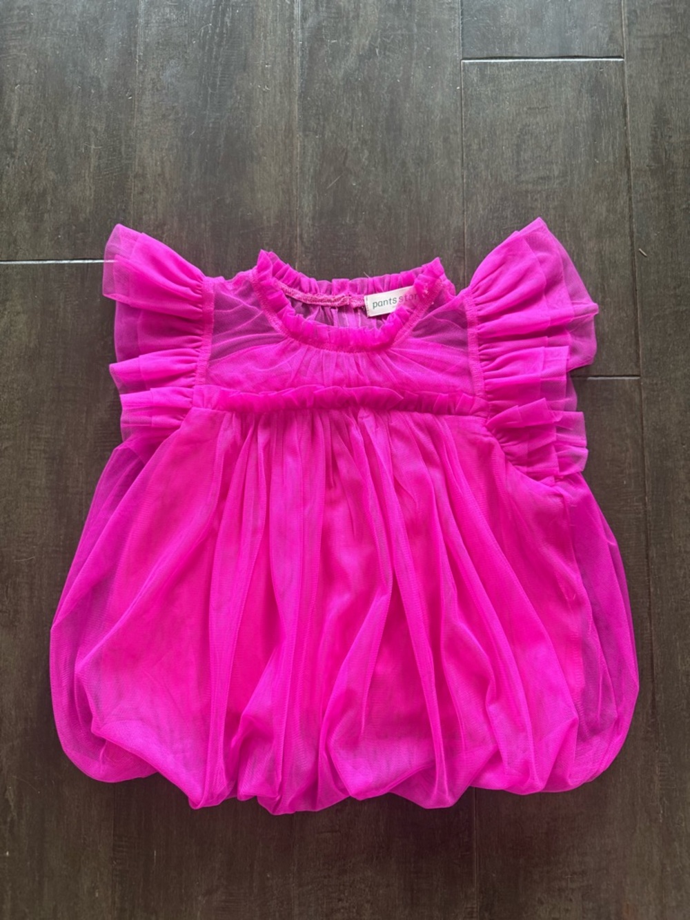 Pants Store Hot Pink Tulle Bubble Top Women’s Size S